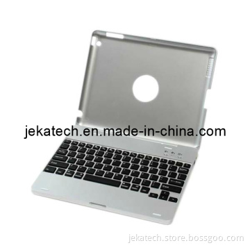 Wireless Aluminium Bluetooth Keyboard with Back Case for iPad 2/3/4